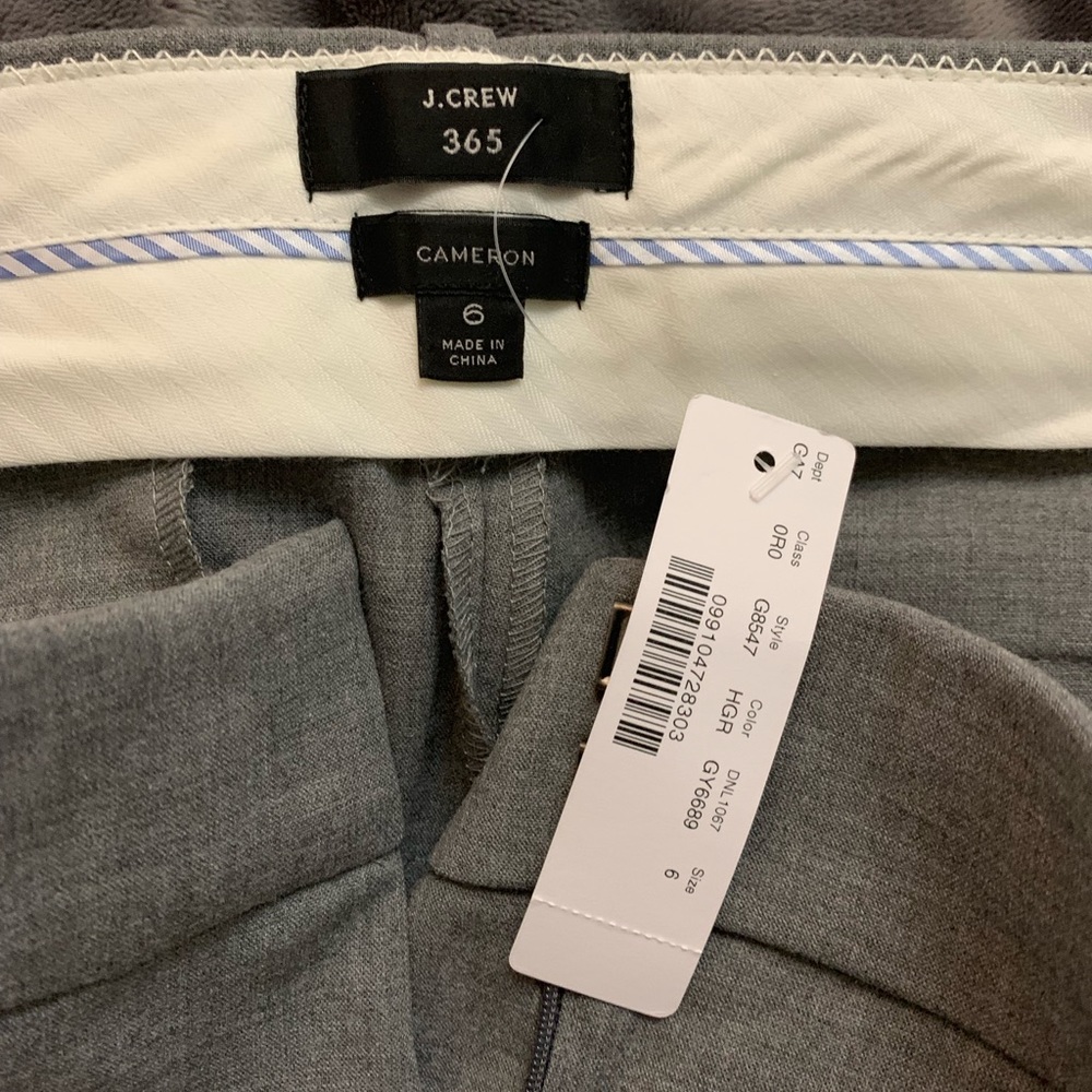J Crew Cameron Pant. NWT. NEVER WORN. SIZE 6